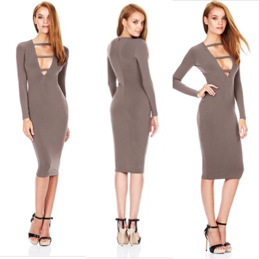 Nookie Harlow Plunge Dress NWT
